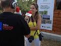 LIFE Oroklini Project Coordinator, Mrs Melpo Apostolidou, giving an interview to Radio Proto