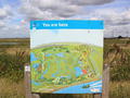 Map of the Rainham marshes, RSPB