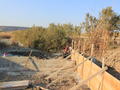 Water Management Works: Fixing the existing weir - building the east wingwall