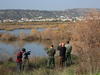 Filming the site for the creation of a documentary for Oroklini Lake