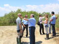 During the site visit with project partners and the expert on reserve management for birds from the RSPB, May 2013. BirdLife Cyprus